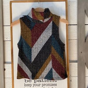 Girls Turtleneck Sleeveless Top